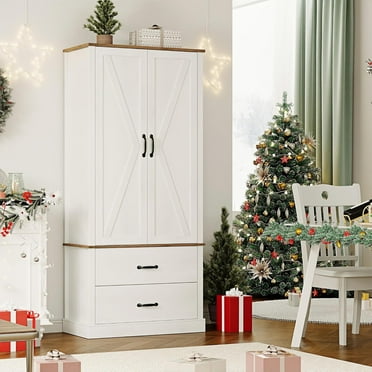 64.6" Tall Kitchen Pantry Cabinet with  2 Doors & 2 Drawers,Modern  Kitchen Storage Cabinets with Adjustable Shelves for Dining Room, Living Room