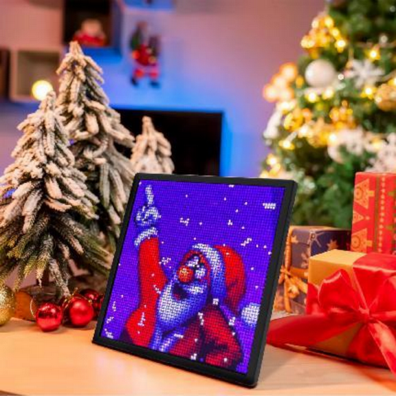 6464 RGB Pixel Art LED Display, APP & Bluetooth-Controlled Digital Frame for Home Decor, Art Exhibition & Unique Gifting (Black)