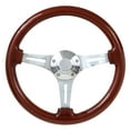thumbnail image 1 of 64-66 Pontiac Gto 14" Wood Billet Polished Steering Wheel Set Adapter &amp; Horn, 1 of 1