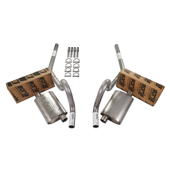 64-72 GM A Body Car 2.5" Dual Exhaust Kit Borla Pro XS Rear Exit No Tip