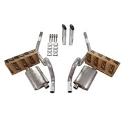 64-72 GM A Body Car 2.5 Dual Exhaust Kit Borla Pro XS Rear Exit SW Tip