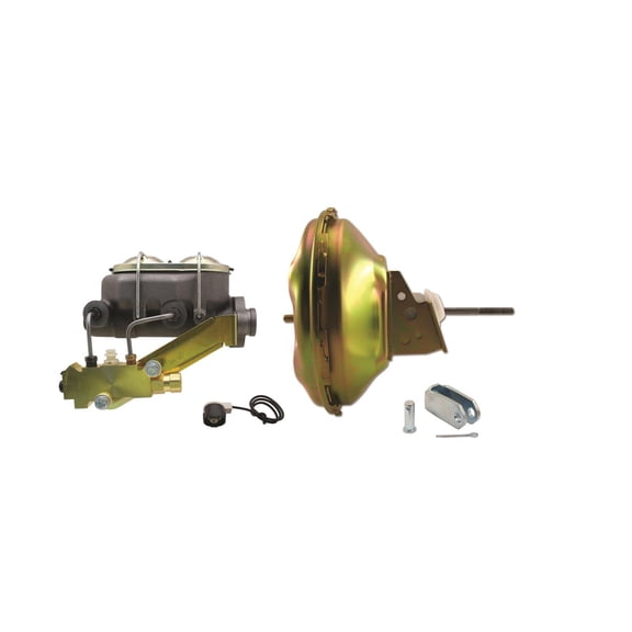 Speedway Motors 11 Inch Delco Brake Booster Conversion Kit for 1964-1972 A/F/X Body Disc Applications Includes Master Cylinder, Proportioning Valve, and Bracket
