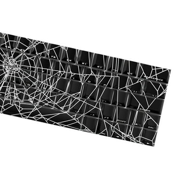 Sinyiin 64/74Key Translucents Keycaps Spiders Web Side Print Backlit Shine Through Keycaps For 60 80 61 64 68 75 87 Keyboards