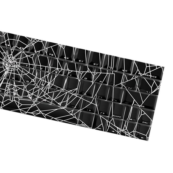 64/74Key Keycaps Spiders Web Keycap Side Print Backlit Keycaps for Keyboards