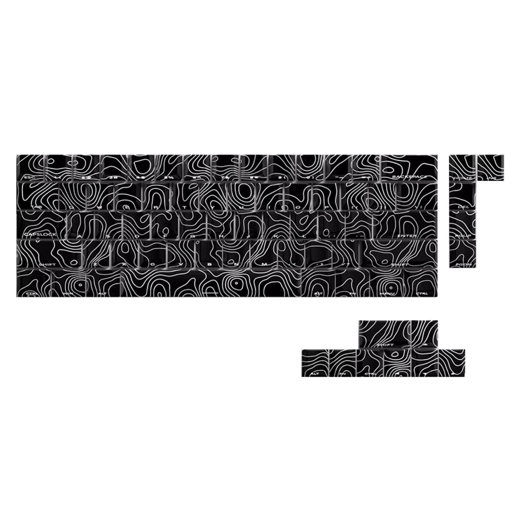 64/74Key Side Print Translucents Keycaps Contour3.0 Original Profile ...