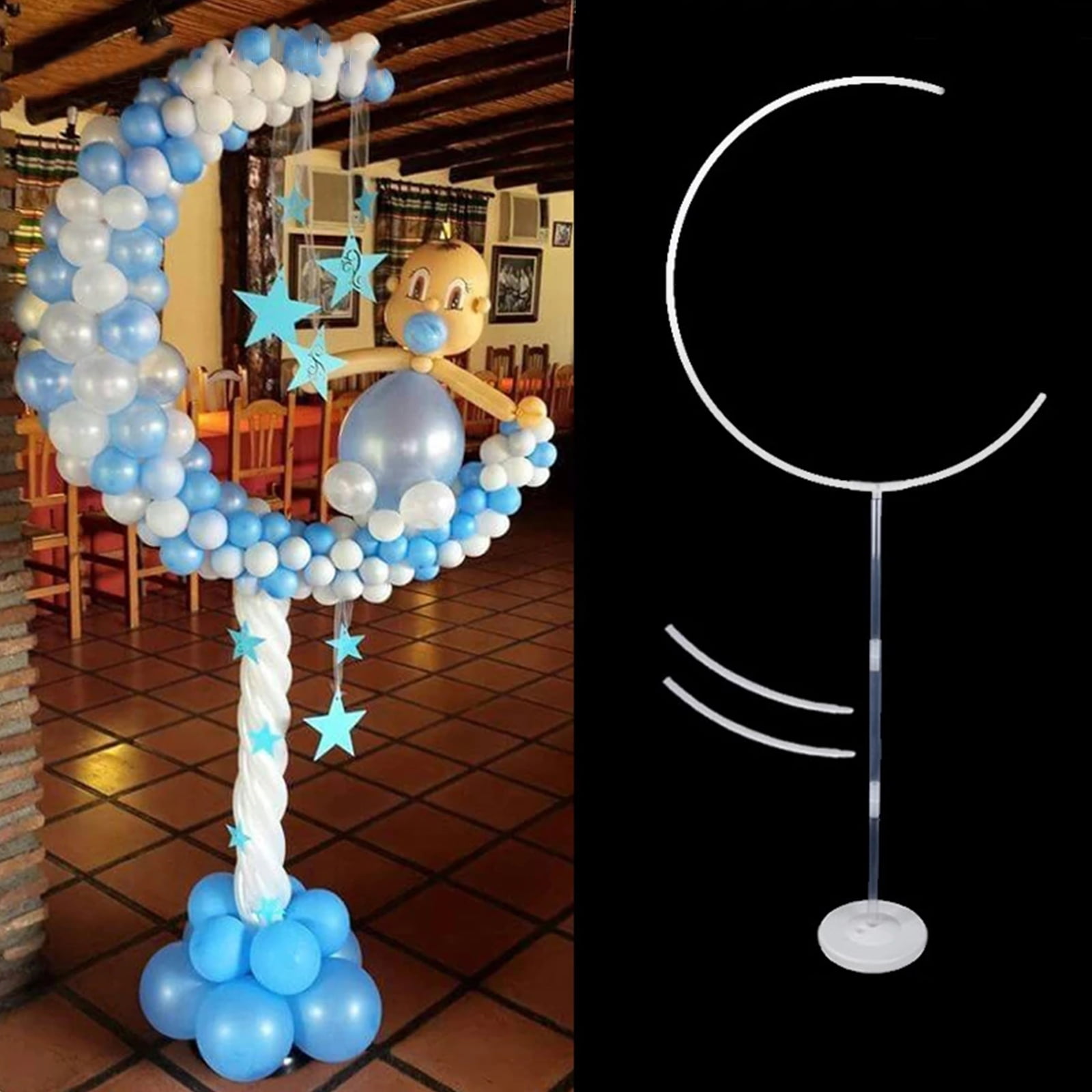 64" Balloon Arch Stand Balloon Ring Frame Kit With Bases for Birthday Wedding Baby Shower Party Decorations by ZIAERKOR