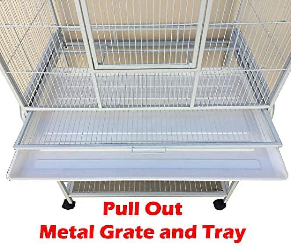 64" Extra Large Wrought Iron 4Levels Chewproof for Ferret Chinchilla