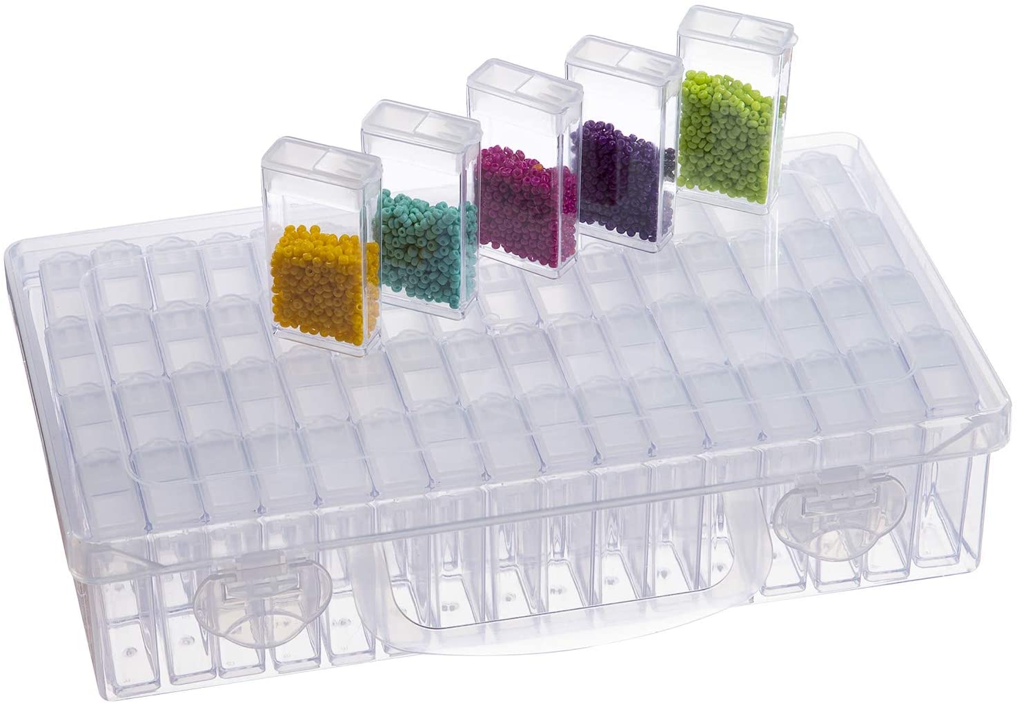 64 Grid Plastic Storage Box,Container Storage Clear Plastic