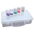 thumbnail image 1 of 64 Grids Jewelry Dividers Box Transparent Plastic Storage Box Bead Jewelry Storage Box Gift, 1 of 8