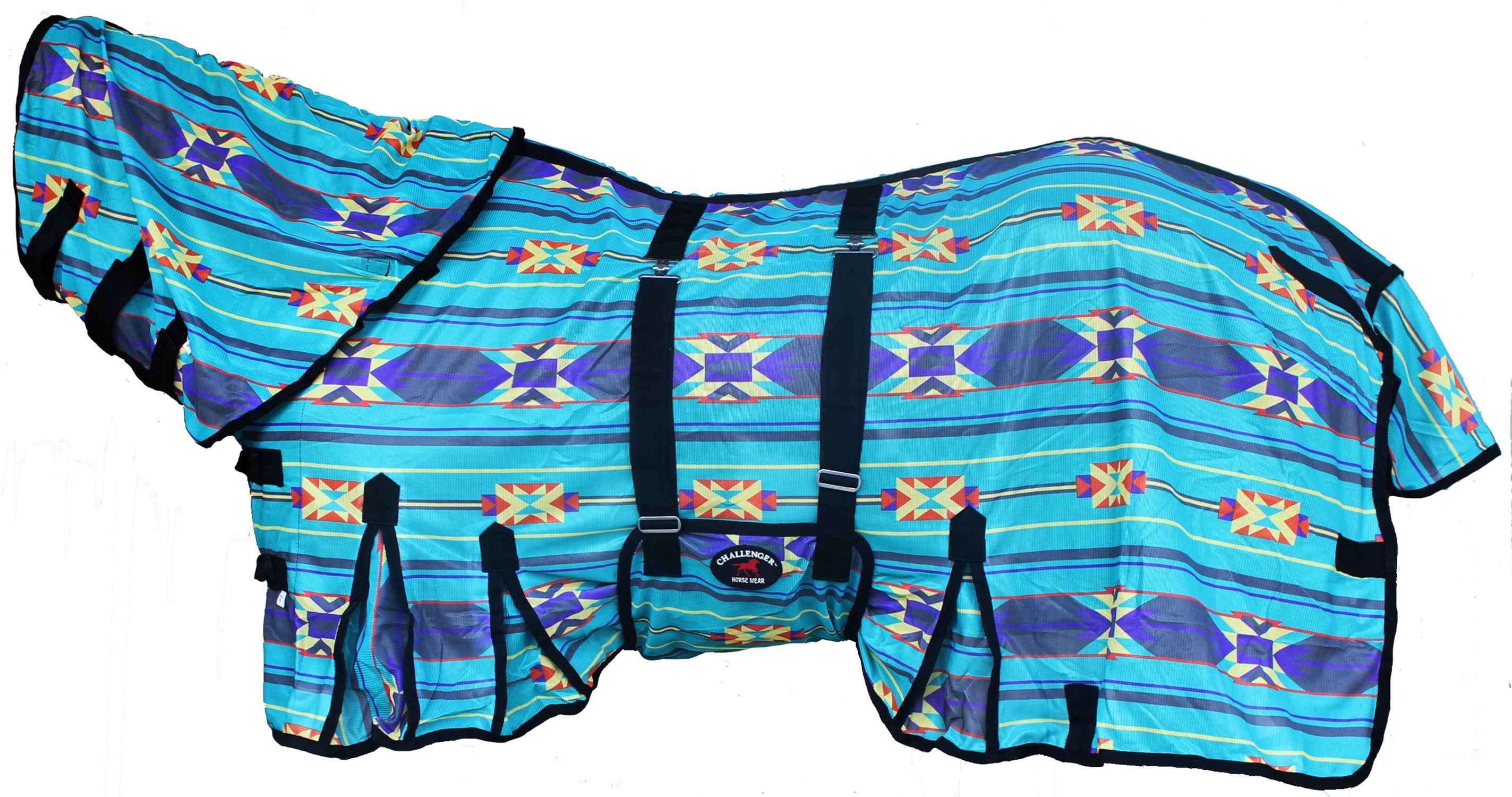 Couverture D'été (fly Sheet) Pour Cheval 66 Pouces - Imprimé Zèbre - Challenger 731TB01 - Neuf