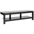 thumbnail image 1 of 64 Inch Low Profile Flat Screen TV Stand - Glass Shelf, 1 of 2