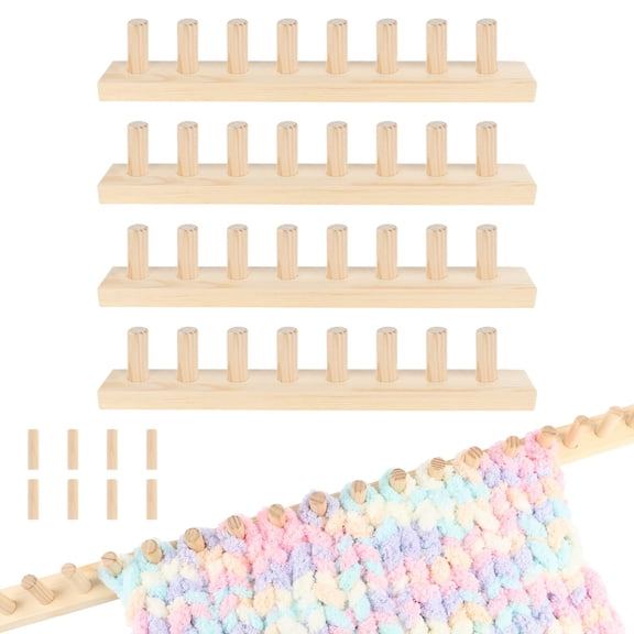 64 Inch Wooden Chunky Blanket Knitting Loom DIY Crafting Tool