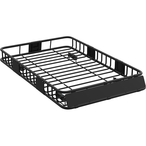 64 Inx39 In Roof Cargo Basket 150 lb Rooftop Carrier with Crossbar Mount for SUV Truck RV