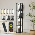 thumbnail image 1 of FENLO LED Corner Floor Lamp with Shelves, Dimmable Black Modern Living Room Decor Lighting, 1 of 11