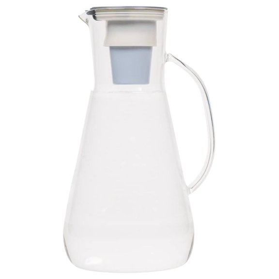 64 Ounce Water Filter Glass Pitcher, Patented Fast Flo Tech, 60 Second Quick Fill, 8 Cup Capacity Pitcher, BPA Free