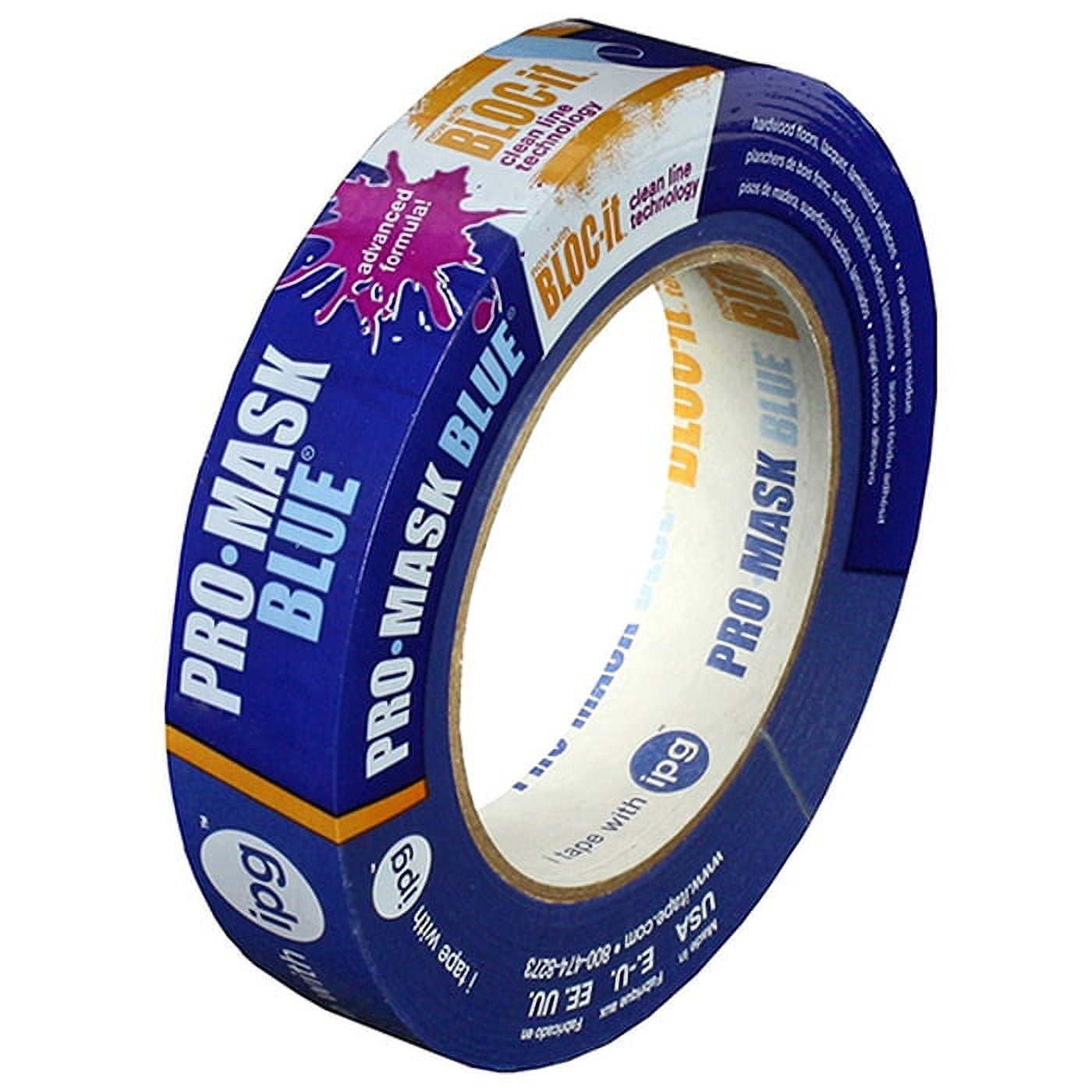 64-Pack of .94” x 60 yds Intertape 9531 ProMask Blue Premium Masking Tape with Bloc-It