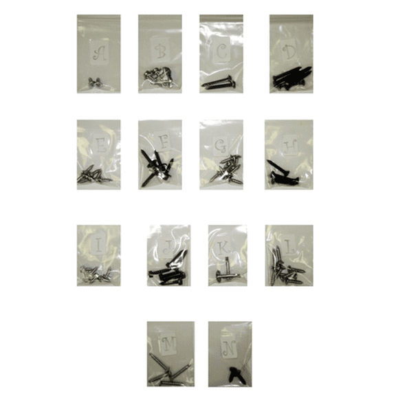 64 Piece Interior Trim Screw Set 1978-1981 Pontiac Firebird and Trans AM Models