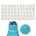 thumbnail image 1 of 64 Piece Plastic Alphabet Cookie Cutters Set Fondant Letter Cutters Kit Mini Plastic Symbol Cut Outs Molds Upper & Lower Case Art Deco Letter Stamps for Biscuit Icing Baking Decorating, 1 of 8
