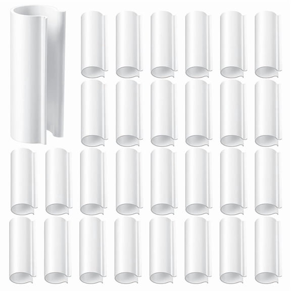 64 Piece Snap Clamp for PVC Pipe Greenhouses,Row Covers,Pool Cover Clips,Shelters,Bird Protection(for 1/2 Inch PVC Pipe)
