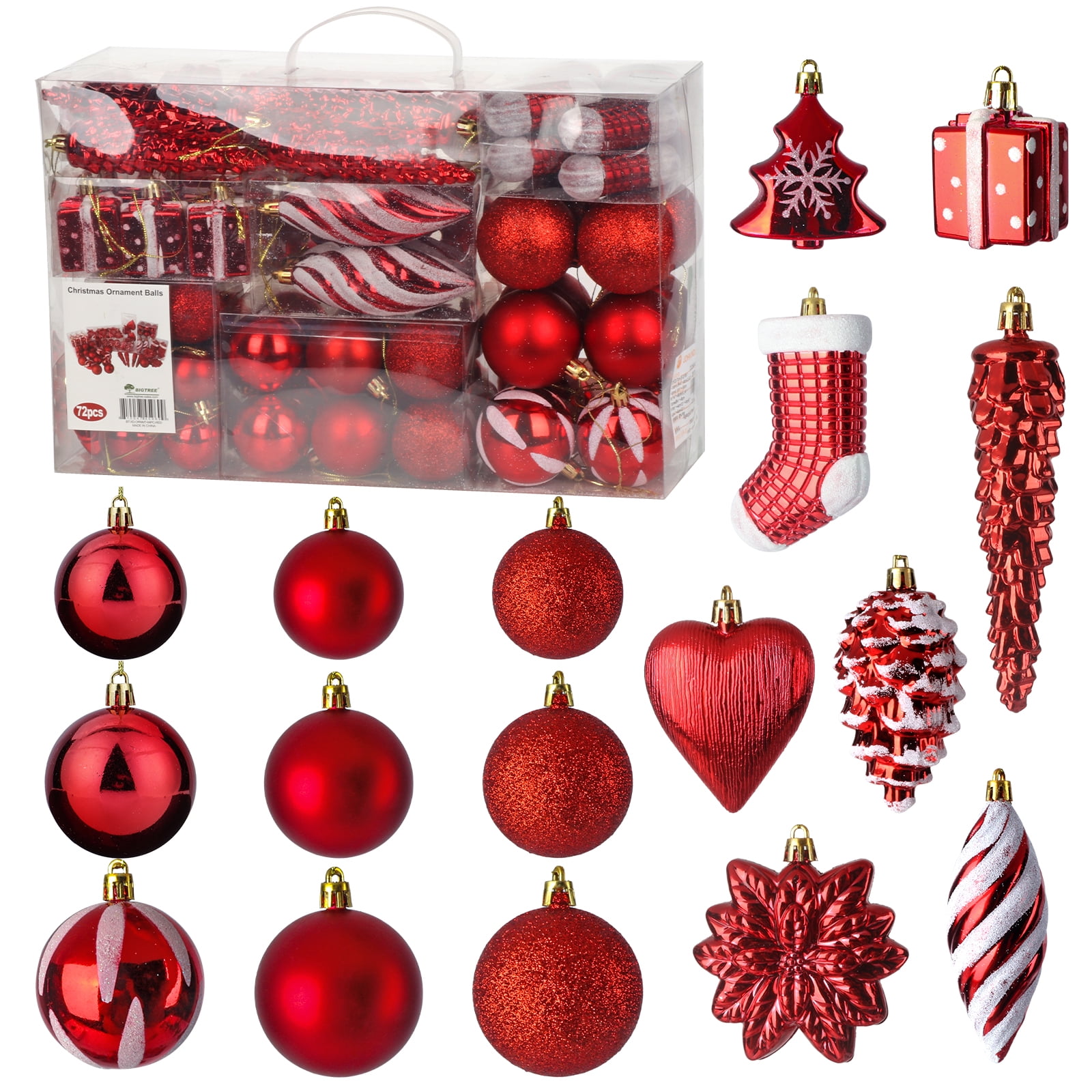  Fillable Plastic Clear Ball Ornament, XXX-Large, 5-1/4-Inch,  6-Piece : Home & Kitchen