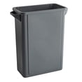 thumbnail image 1 of 64 Qt. / 16 Gallon / 60 Liters Gray Slim Rectangular Trash Can. Kitchen Garbage Can Office Trash Can Recycle Bin Waste Basket Touchless, 1 of 1