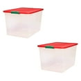 64 Quart Secure Seal Latching Extra Large Clear Plastic Storage Tote