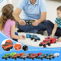 64 Scale Mini Alloy Rc Truck With Led Lights And 4Ghz Remote Control, Rechargeable Semi-Truck With Shock-Absorbing Design And Beach Compatibility, Phone App Control And Trailer