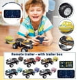 thumbnail image 1 of 64 Scale Rc Truck With Lights, 4Ghz Remote Control Semi Truck With Trailer, Rechargeable Rc Truck For Indoor & Outdoor Play, Mini Rc Vehicle With Shock Absorption, Portable Small, 1 of 4