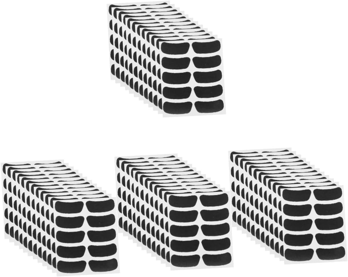 64 Sheets Eye Stickers Black Stickers Eyeblack Baseball Lettering