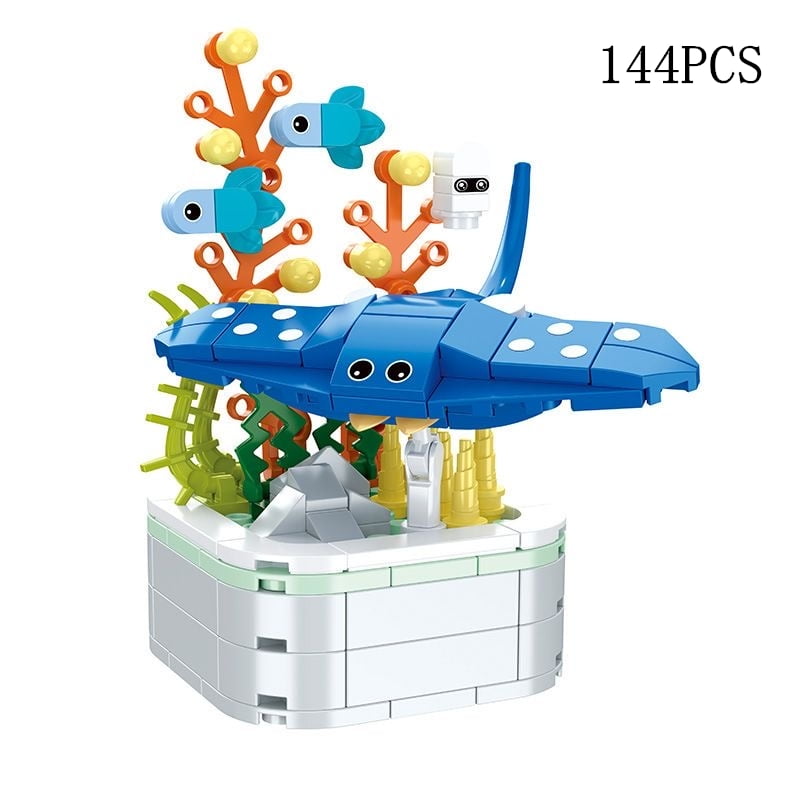 64 Styles Rose Flower Building Block Flower Eternal Bouquet Prickly ...