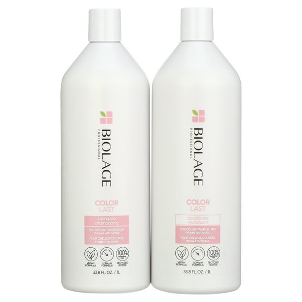 (64 Value) Biolage ColorLast Shampoo and Conditioner Duo Set, 33.8 Oz