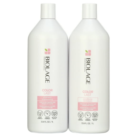 ($64 Value) Matrix Biolage ColorLast Shampoo and Conditioner Combo Pack, 33.8 oz