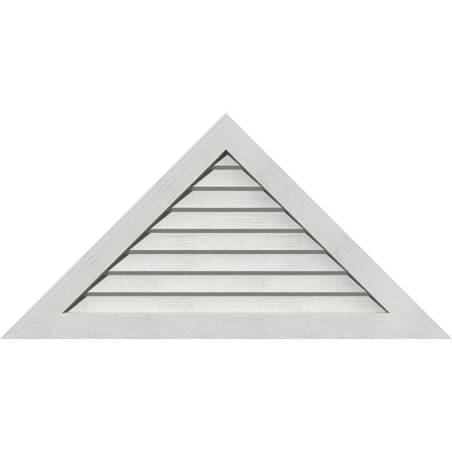 64"W x 32"H Triangle Gable Vent (76 1/8"W x 38"H Frame Size) 12/12 Pitch Primed, NonFunctional