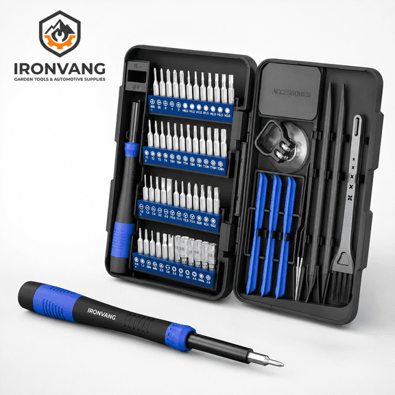64-in-1 Precision Screwdriver Set, Magnetic Electronics Repair Tool Kit with 48 Bits, Mini Screwdriver Kit for Laptop, Phone, Tablet, Game Console, Watch, Eyeglasses, Drone and Small Device Repair