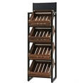 thumbnail image 1 of 64 in. 4-Tier Fruit Basket, Wine Basket, Stackable Metal Storage Stand, Utility Rack, Supermarket Convenience Snack Store Display, 1 of 12