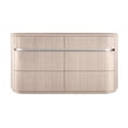 thumbnail image 1 of 64 in. Manufactured Wood Six Drawer Double Dresser, Beige, 1 of 1