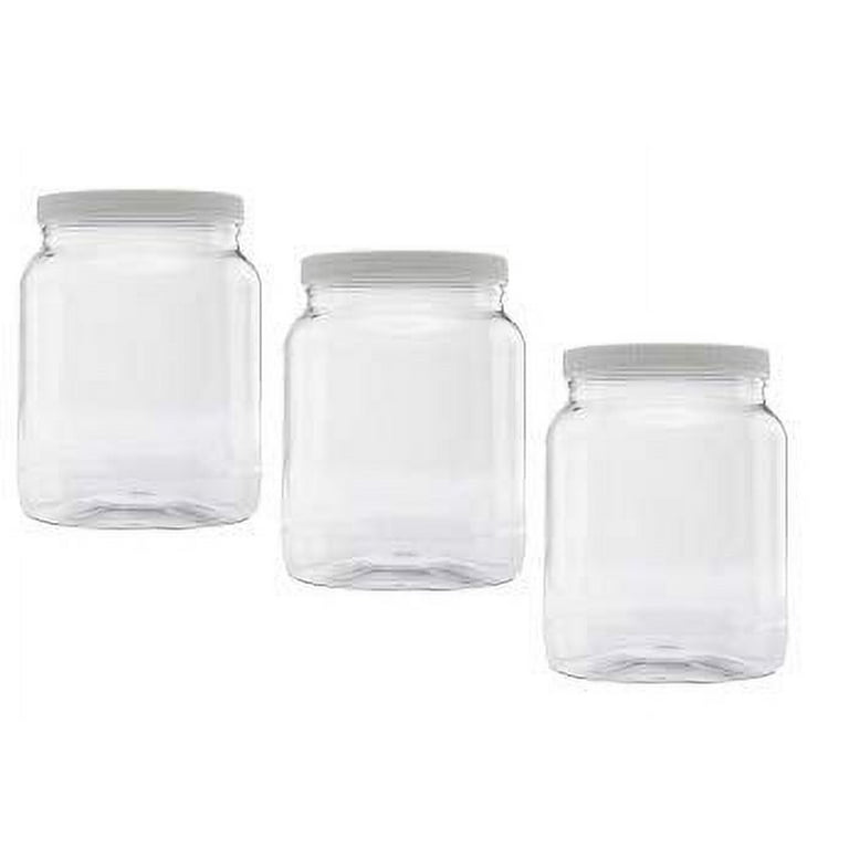 https://i5.walmartimages.com/seo/64-oz-Clear-Plastic-Jars-with-lids-Set-of-3-with-Leak-proof-Fresh-seal-lined-ribbed-caps-1-2-Half-Gallon-Storage-Containers_e4ea607d-f24c-4413-925e-bd25b77cfc5e.249879b555e16f19a078783a8883de99.jpeg?odnHeight=768&odnWidth=768&odnBg=FFFFFF