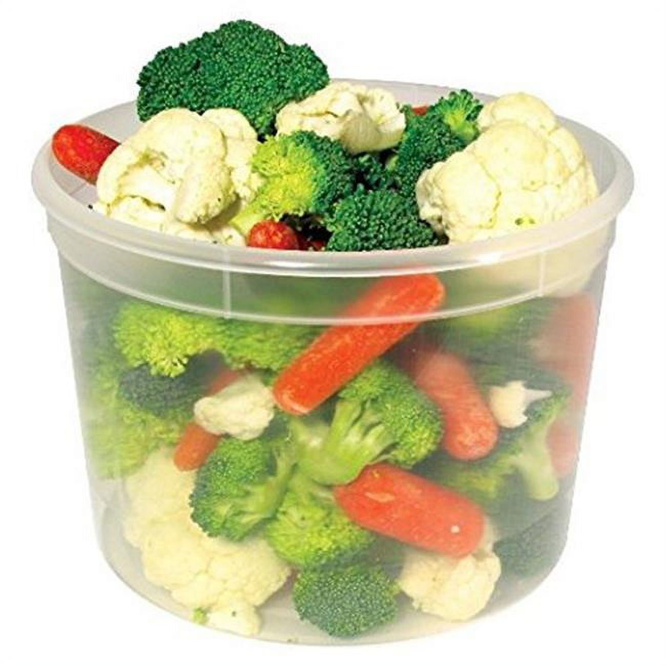 64 oz Deli Container Combo 3 Count, Pack of 24