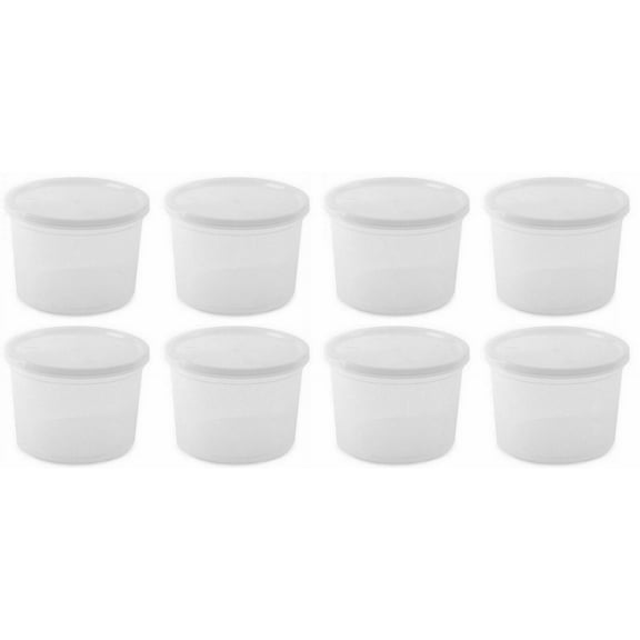 64 oz Deli Food Containers w/ Lids For Soups Microwave Freezable - 20 Pack