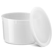 64 oz Food Storage Containers with Lids Case Pack of 36 Sets, Half Gallon Round Plastic Deli Container with Leak-Proof Lid, BPA-Free, Freezer, Dishwasher & Microwave Safe