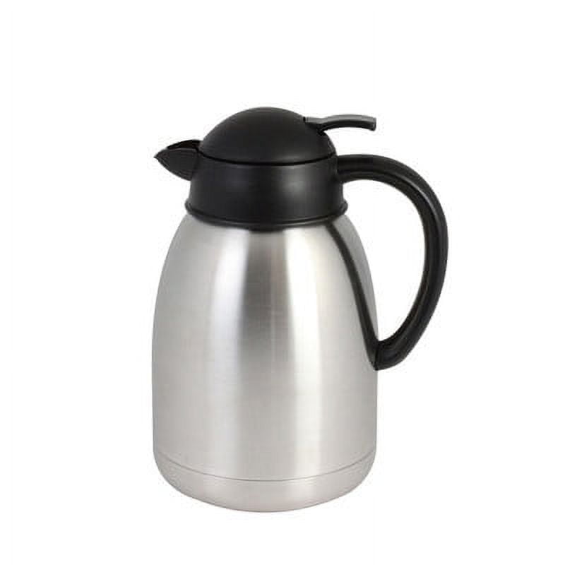 Curtis 64 oz. Stainless Steel Coffee Server with Liner and Brew Thru Lid  TLXP1901S000 - 6/Case