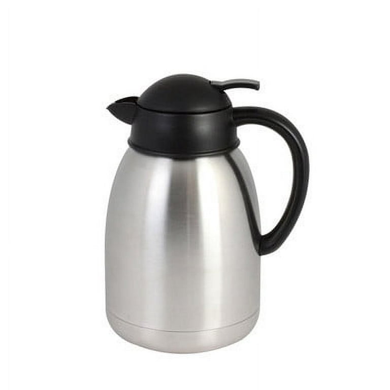 Thunder Group 64 oz Stainless Insulated Coffee Server w/ Push Button