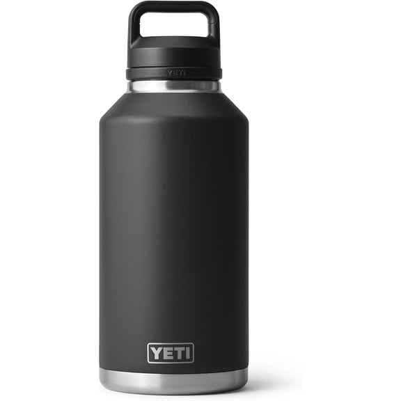 64 oz Vacuum Insulated Stainless Steel Bottle with Chug Cap and TripleHaul Handle, Black