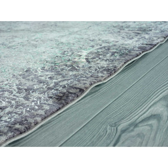 64" x 94" x 0.2" Multi Polyester Area Rug