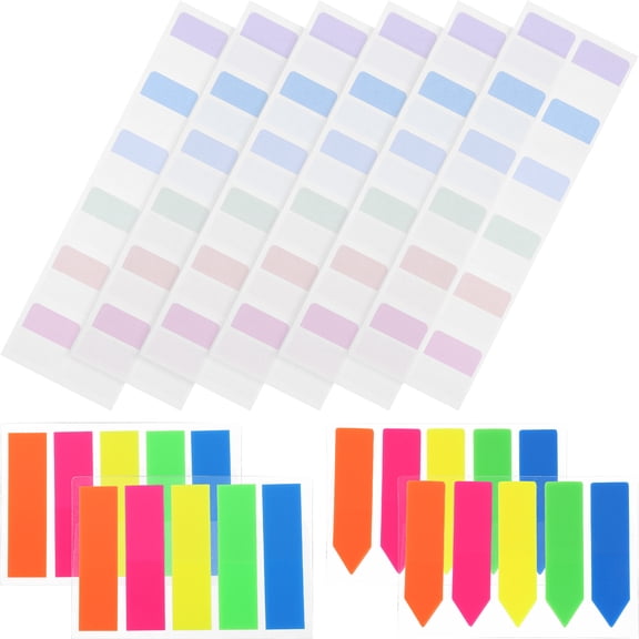 640 Pcs Decorative Page Tabs Portable Marker Clear Transparent Note See Through Notes Student