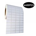 thumbnail image 1 of 6400 PCS Self Adhesive Label Stickers,Blank White Rectangle Label Roll for Painting Storage Box, 1 of 8