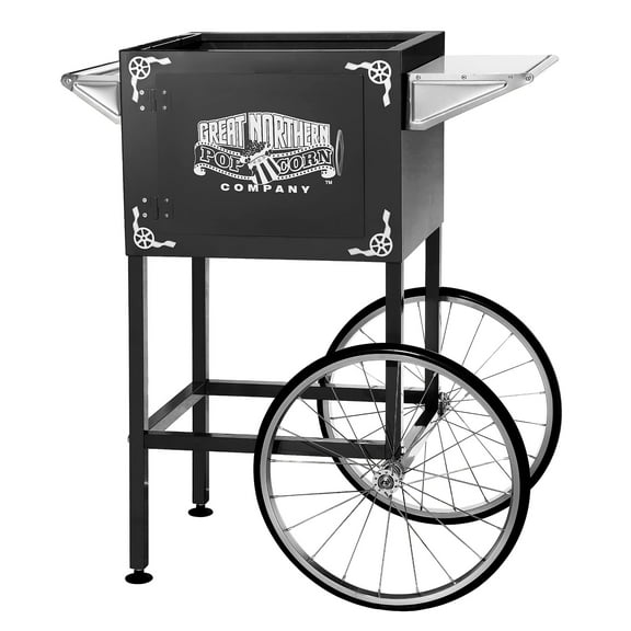 Great Northern Popcorn Cart - Rolling Stand for 8 oz Machine, Black