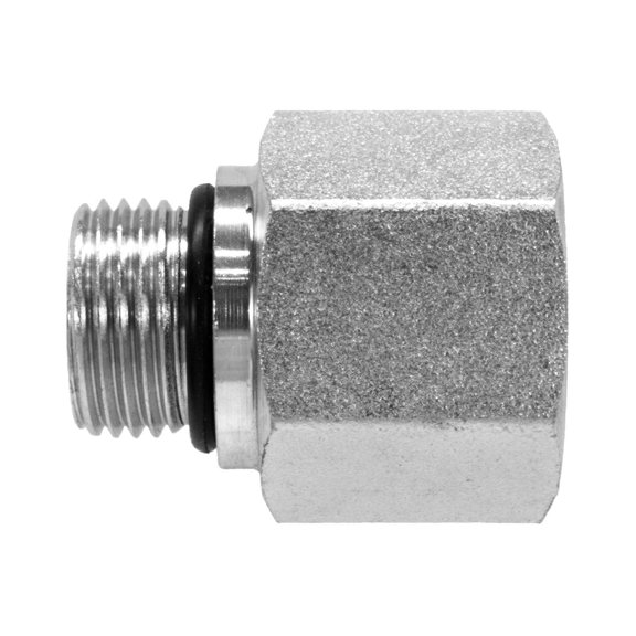 6405-32-20 Hydraulic Fitting 2" Male O-Ring Boss X 1 1/4" Female NPT Pipe