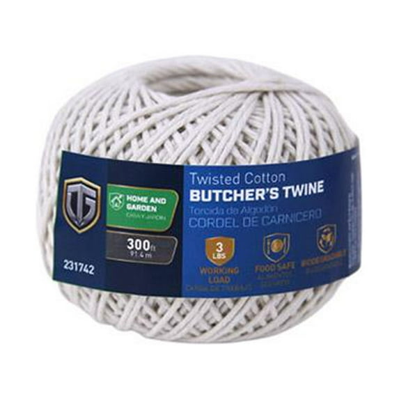 641971 Butcher Twine, Twisted Cotton, #16 x 350-Ft. - Quantity 12