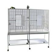 6421 Platinum Double Flight Bird Cage with Divider, by A&E Cage Company